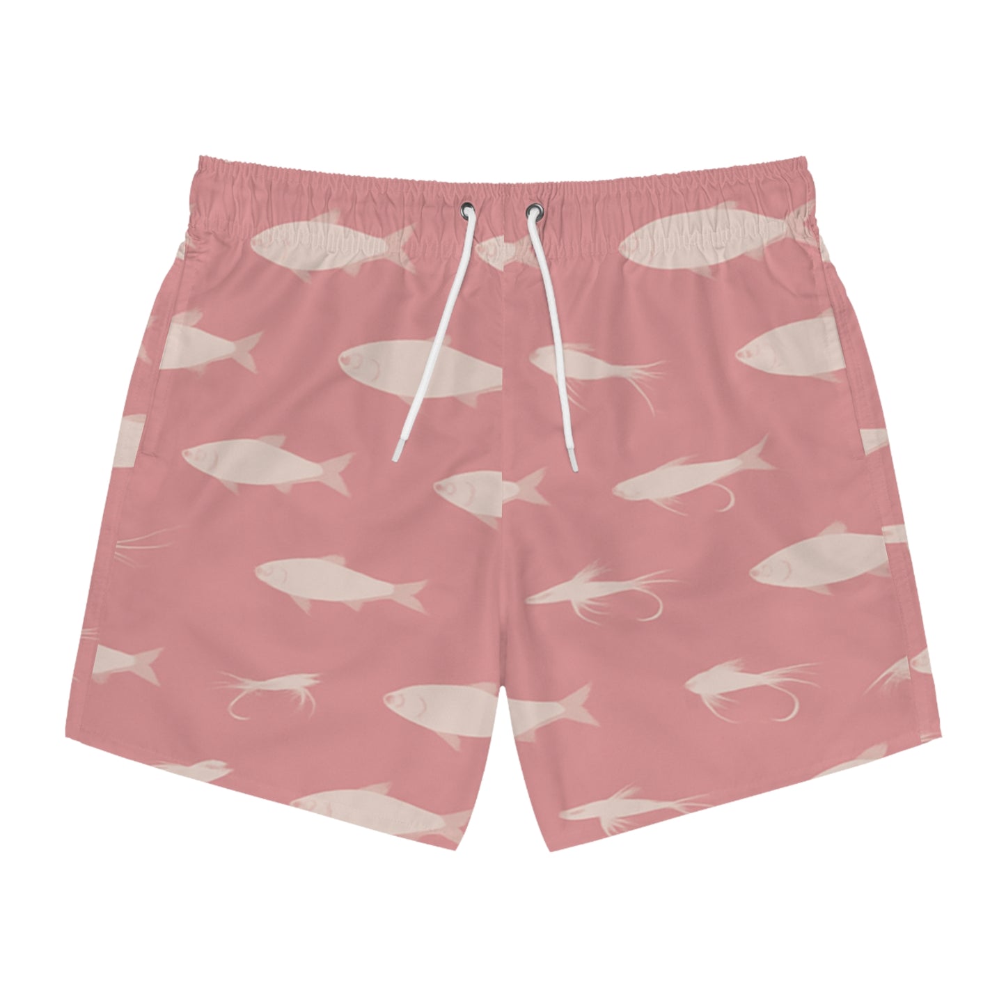 Pink Fish Swim Trunks